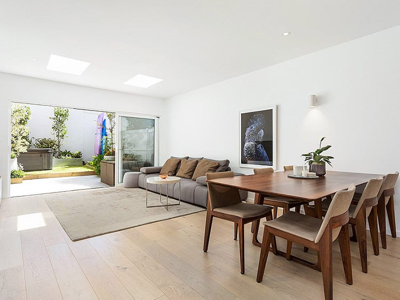 Recent Sale in Queens Park, Sydney - Living Room and Dining Area
